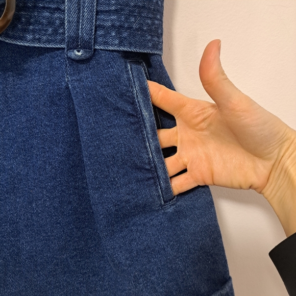 Sezane Rome New Shorts Deep Blue 36 NWOT - Picture 9 of 11